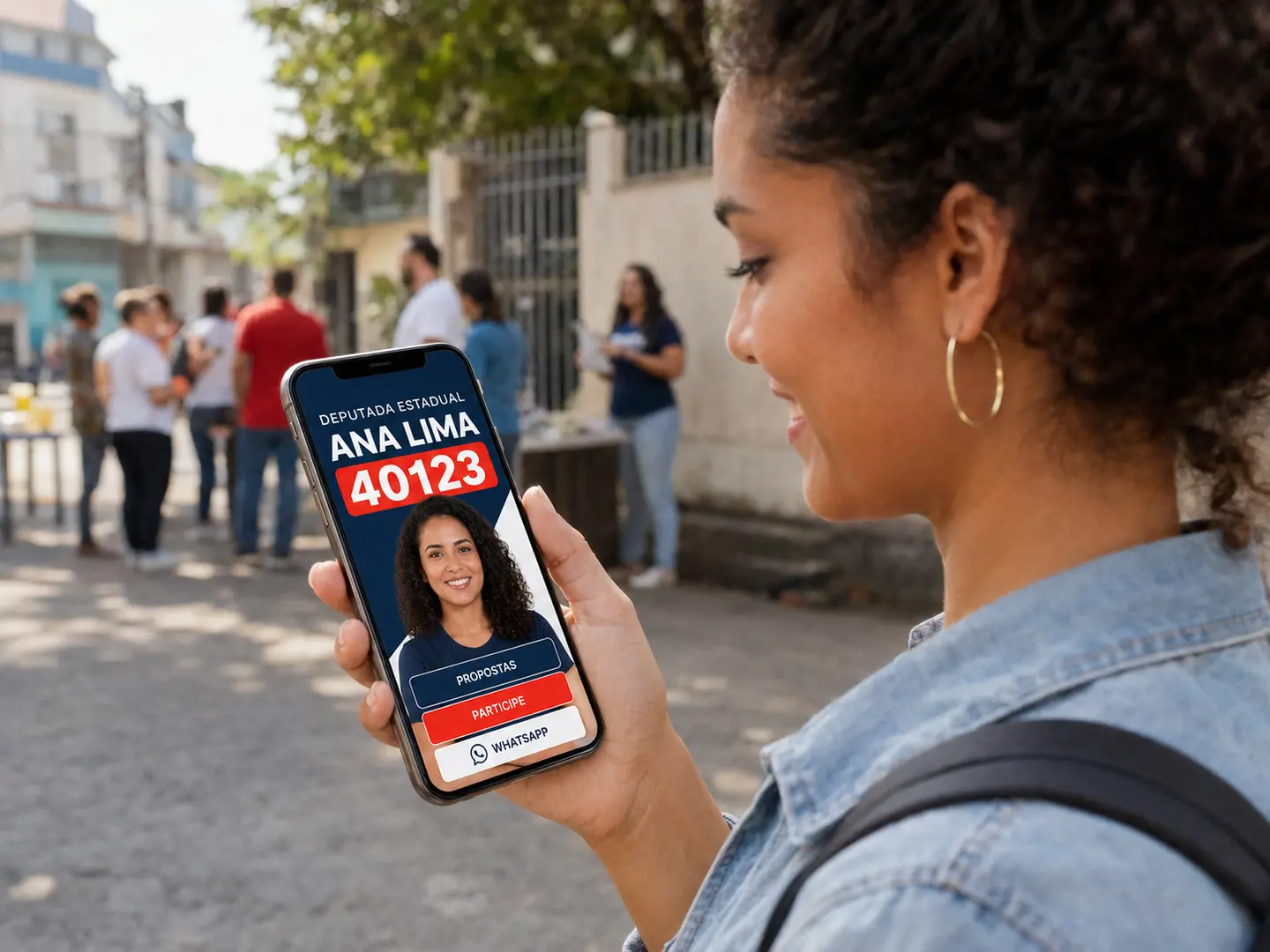 Exemplo de Site Automático para candidatura em um celular